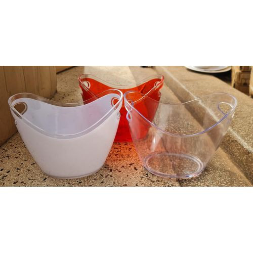 1 Pc Acrylic Ice Bucket (Medium Size) - Multi-color
