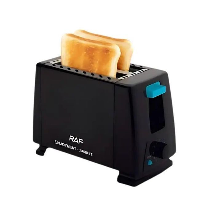 RAF 2 Piece Bread Toaster - Black