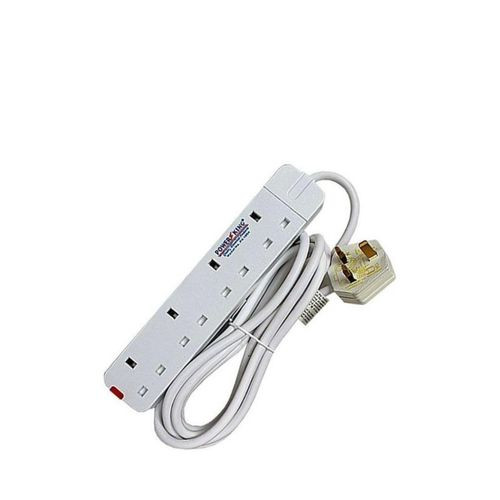 Power King 4 Way Extension Cable- White