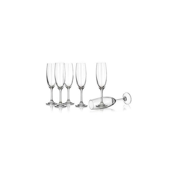 6 Pieces Champagne Glasses - Clear