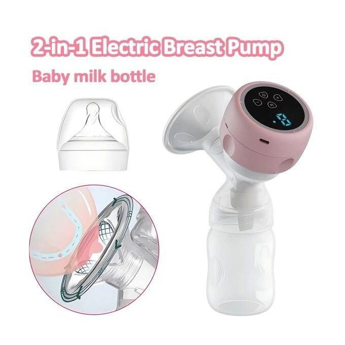2-in1 Electric Milk Breast Pump Milk Collector For Breastfeeding - Multicolor
