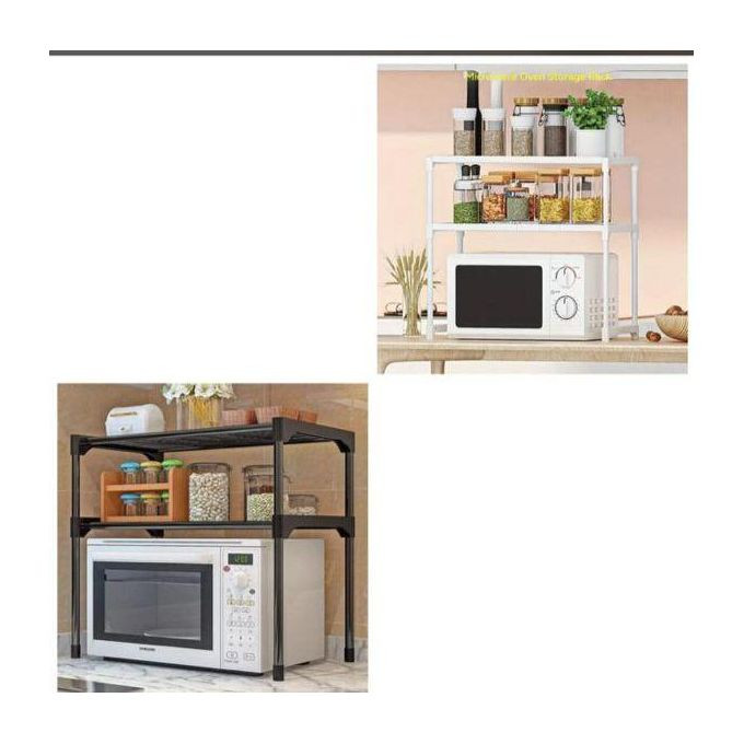 Microwave Stand Oven Rack Shelf - Black,White