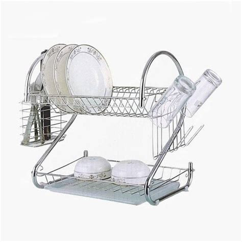 Dish Rack 2 Layer-silver