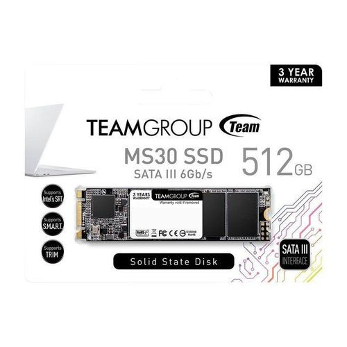 Team Group MS30 M.2 2280 512GB SATA III TLC Internal SSD .