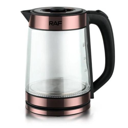 RAFFast Boiling Brosilicate Glass Kettle Of 2.2 Liters-Transparent