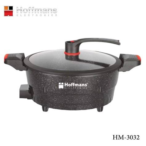 Hoffmans HM-3032, Micro Pressure Cooker, 8Ltr, 1500W - Black