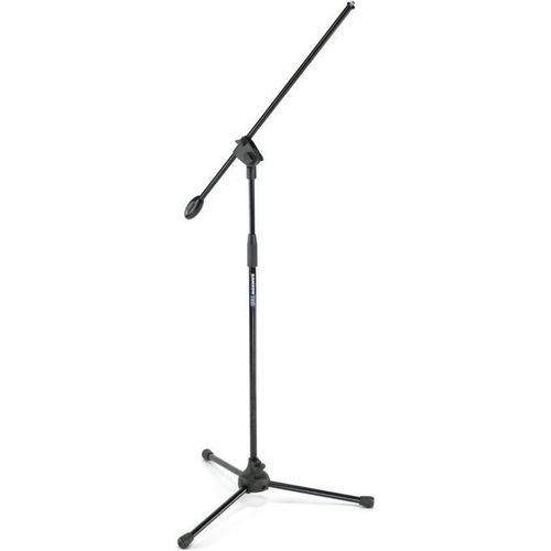 Microphone Stand, Boom Arm Mic Stand Floor Detachable Height Adjustable Heavy Duty with Mic Clip Holder Metal Base for Blue Yeti HyperX QuadCast Shure SM58 Samson Q2U Fifine K669B Microphones