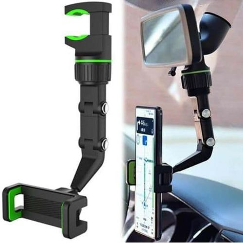 Universal 360° Rotating Car Phone Holder Safe Driving Accessory - Black