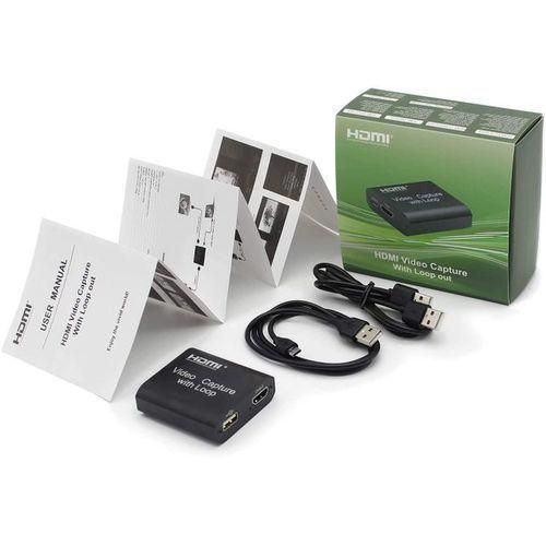 Hdmi Video Capture Card With Loop Out - Black..