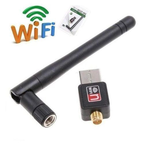 Black USB Wireless WiFi Adapter 2.4GHz 300Mbps - black