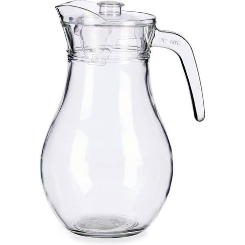 Glass Jug Pitcher Carafe For Serving Beverages Drinks And Water-Transparent