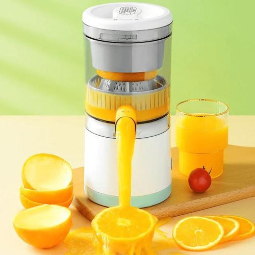 Portable Electric Citrus Juicer Rechargeable Hands-Free Orange Juicer Lemon Squeezer with USB and Cleaning Brush Multi-functional Electric Juice Squeezer