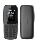 Nokia 106 Dual Sim - FM Radio - Torch Light -Black(1 YR WRTY)