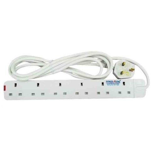 Power King Extension Lead Cable 6 Gang