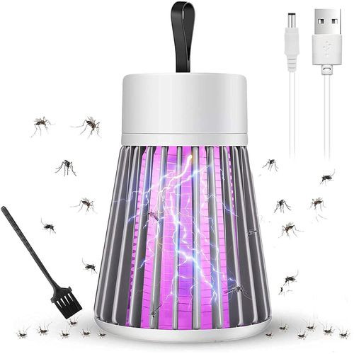 LED Mosquito Killer Trap Lamp Electric Shock Bug Zapper For Insects Fly Screen - Multi-colour.