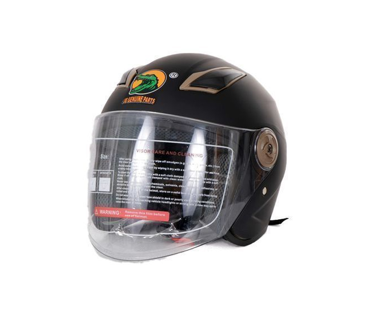 Motorcycle Helmet For Cyclists And Riders - Black