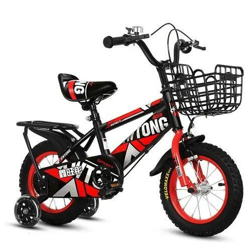 16 Inch Kids Bicycle With Lighting Training Wheels And Dual Brakes Comes In Multiple Colors Sold Randomly 6 Year Kids And Above-Multicolors