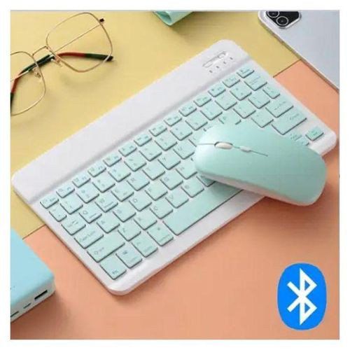Portable Rechargeable Bluetooth Keyboard & Mouse Combo Set