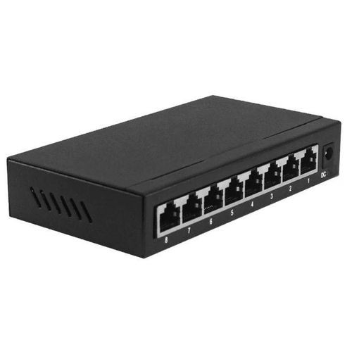 8 Ports Network Switch- 8 RJ45 Ethernet Port Switch-10/100Mbps-Black