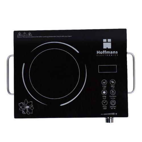 Hoffmans Electric Infrared Cooker Portable Induction Cooker With Crystal Touch Panel -Black