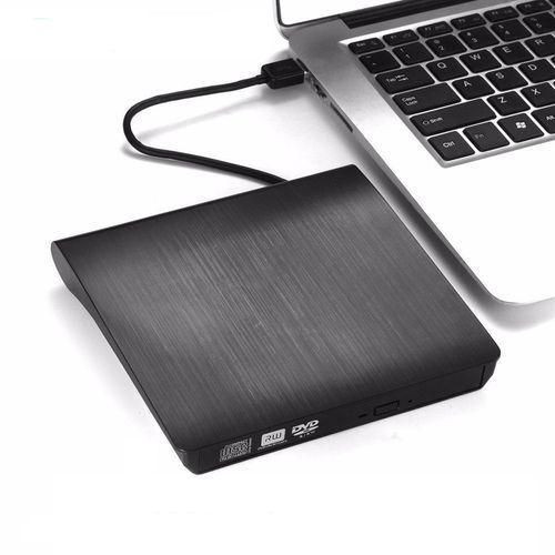 CD/DVD RW Superdrive USB 3.0 Portable Slim Rewriter Burner - Black