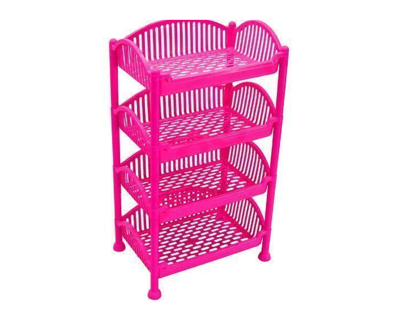 Kenpoly Ezee Trolley 4 Stack -Pink