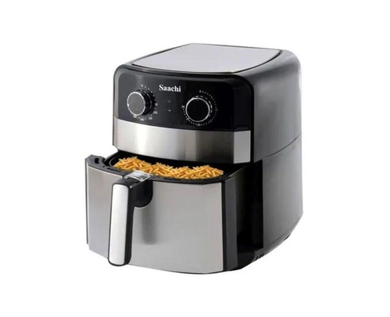 Saachi Electric Air Fryer 5litres - Silver, Black