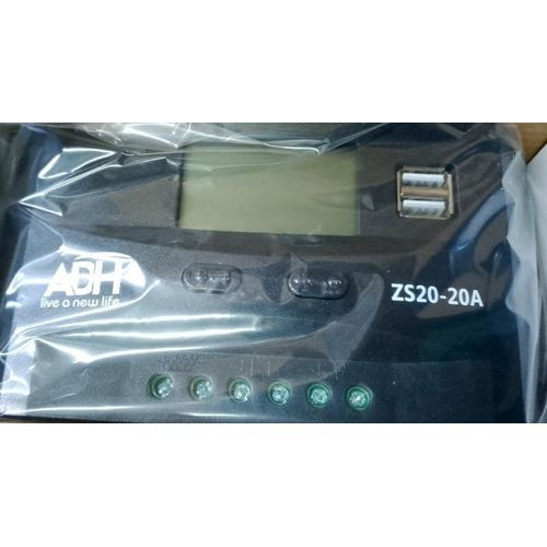 ADH 10/20A 12V / 24V High performance Solar Panel Charger Controller 20A -Black
