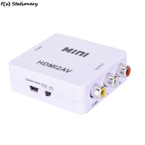 HDMI-compatibale To A AV/CVBS Adapter HD 1080P Mini HDMI2AV Video Converter BOX For PC/PS3/VCR/DVD