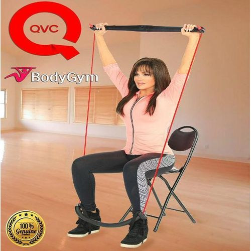 Home Body Gym Kit, Workout DVDs , Body Tape Measure & Fitness Bar Included, - Black,