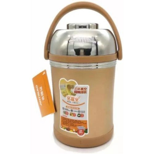 Food Flask 2.5 liters  With 2 Inner Pots And Good Insulation For Keeping Food Warm For Long Hours-Multicolour