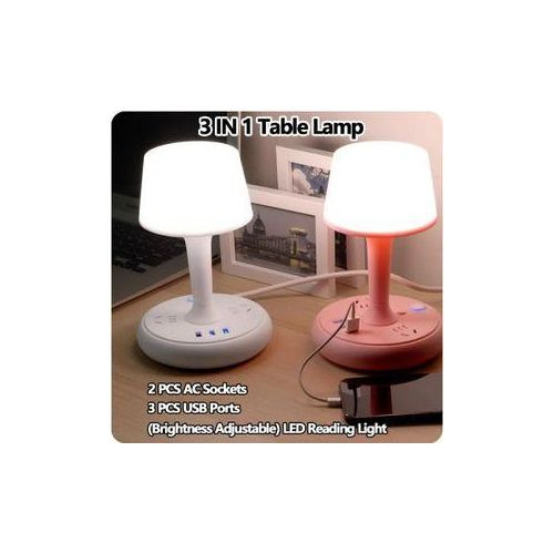 LED Table Lamp With 3 Modes Of Brightness Touch Sensor Table Lamp Rechargeable Cordless Bar Table Lamp For Home Bedroom Restaurant - White