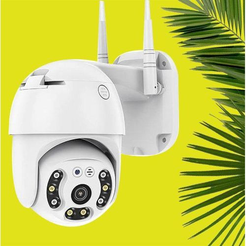 Smart WiFI Camera With IP Real Time Viewing, HD Voice Speaker, - White,