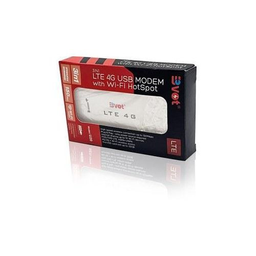 3 in1 LTE 4G USB Modem With Wifi HotSpot- White