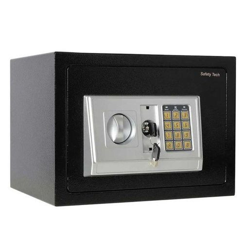 Digital Safe - Electronic Steel Safe with Keypad and Manual Override Keys - Protect Money, Jewelry, Passports - For Home, Business