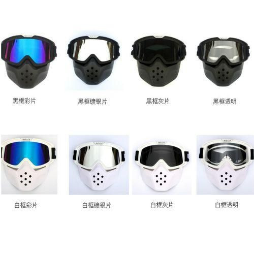 Genetic Vintage Motorcycle Shark Helmet Motocross Helmet Glasses Retro Windproof Open Face Helmets