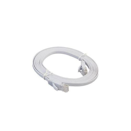 Ethernet Cable High Speed CAT6e Flat Ethernet Network LAN Cable For Home Office - White..