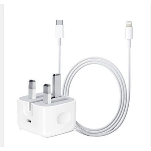 Iphone Fast Charger 50watts Full Kit-White