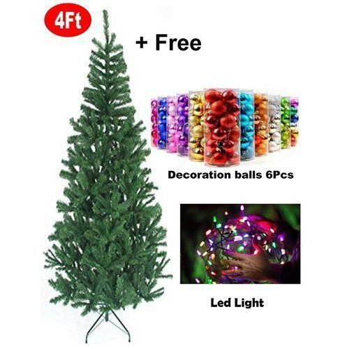 Christmas Tree With Xmas Balls And Lights,150cm, Multicolored