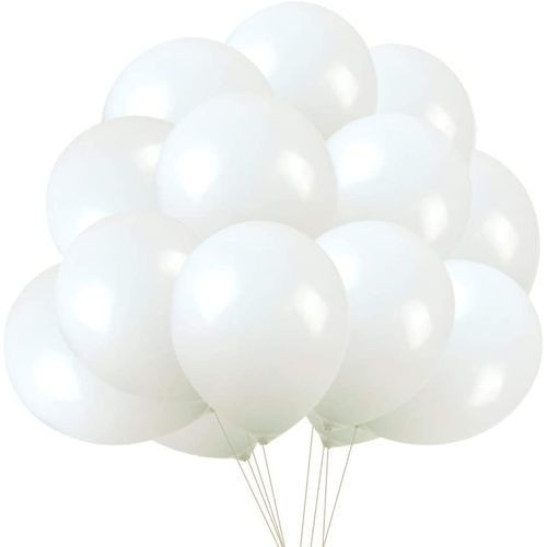 Balloons, 100 Pieces, White