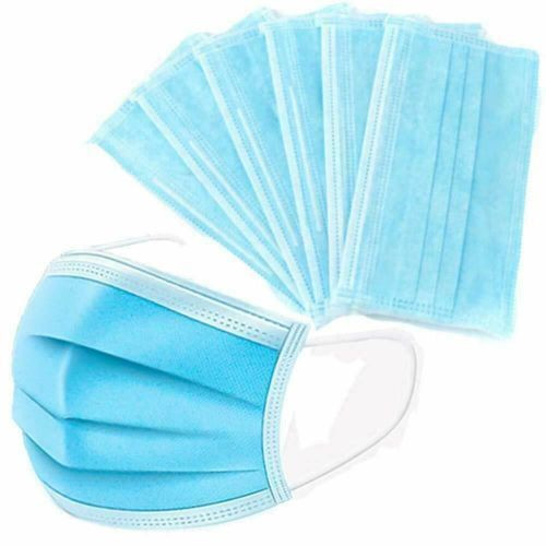 5 Pcs 3 Layer Disposable Medical Protective Face Mouth Masks - Blue