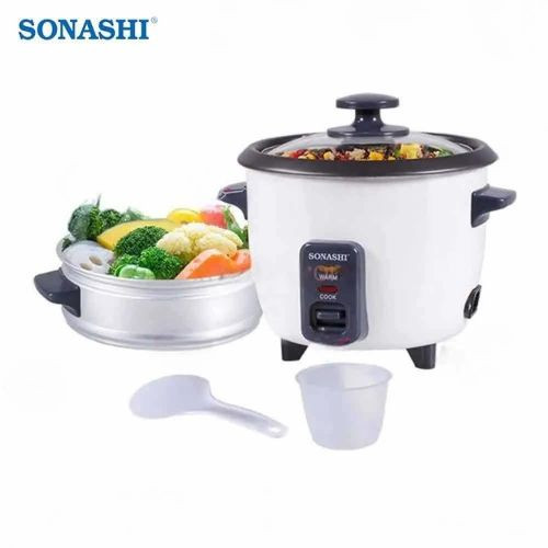 Sonashi 2 in 1 Rice Cooker With Steamer 2.8L -SRC-328- White