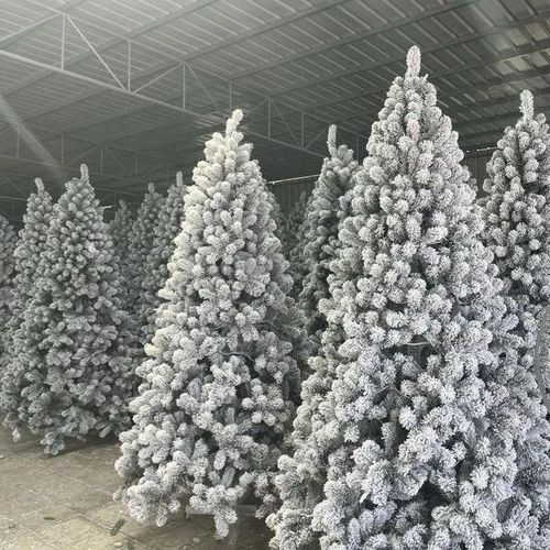 2025 Artificial Snow Flocked Christmas Tree-210cm