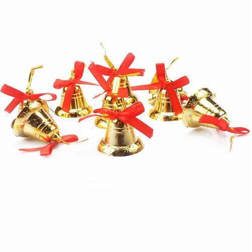 Chrismas Jingle Bells, 24 Pieces, Gold