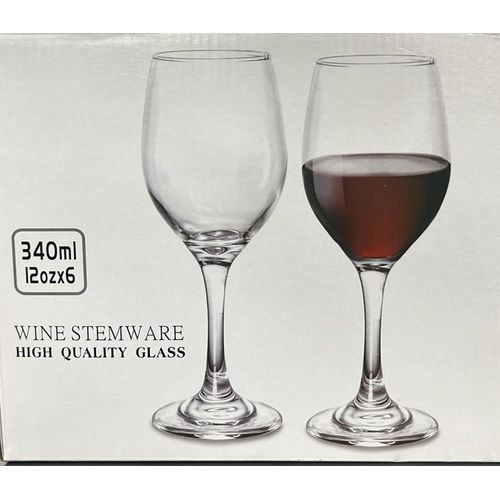 Home The "Everyday Elegance" 340ml Wine Glass Set (6-Pack)
