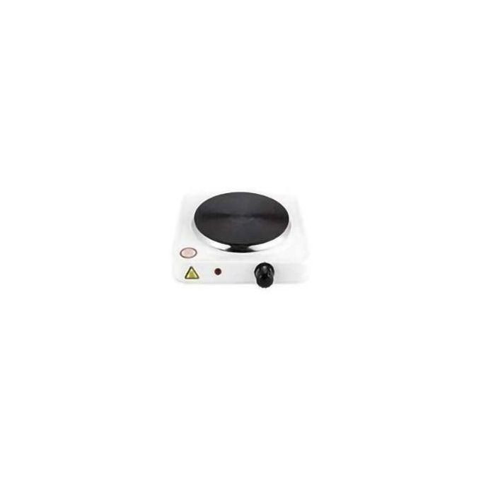 Single Solid Electric Hotplate 1000W - Black & White.