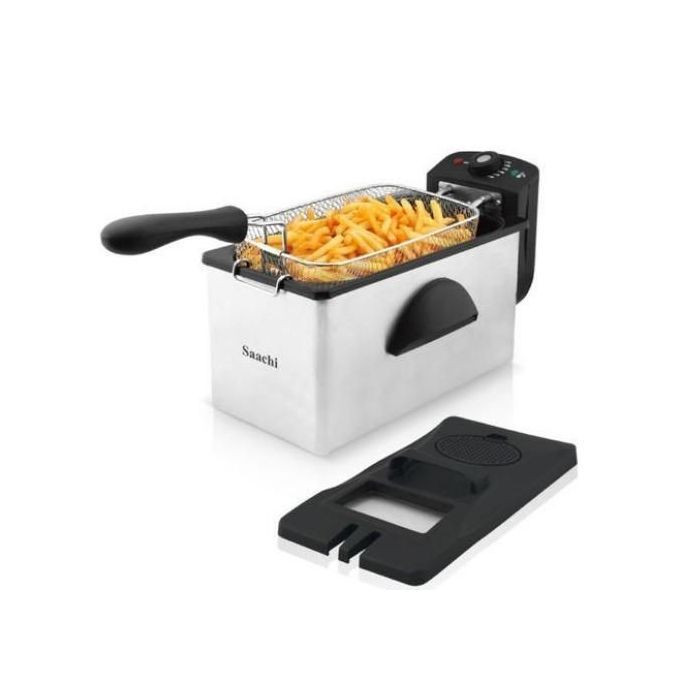 Saachi 3.0Litres Stainless Steel Electric Deep Fryer-Silver