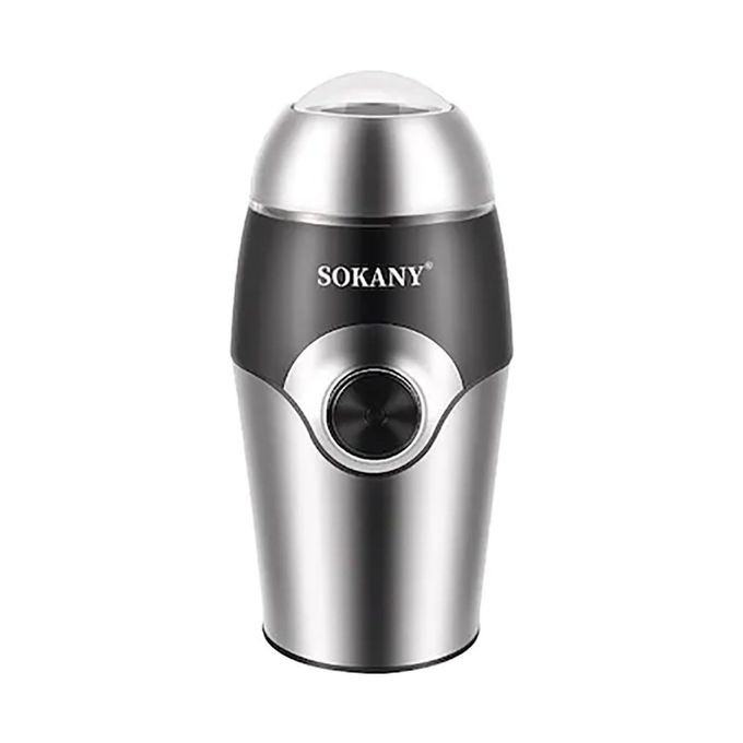 Sokany Electric Spices Grinder With Very Sharp Blades-Silver/Black