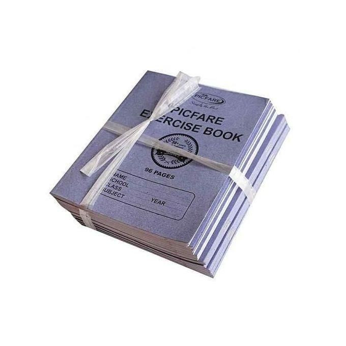 Picfare A Dozen Of 12 Exercise Books 96 Pages Blue