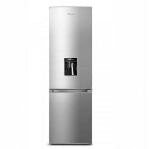 Hisense 341L / 341 liters Double Door Bottom Mounted Dispenser Refrigerator - Silver